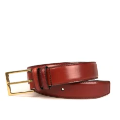 CINTURÓN CORDOVAN RUBÍ