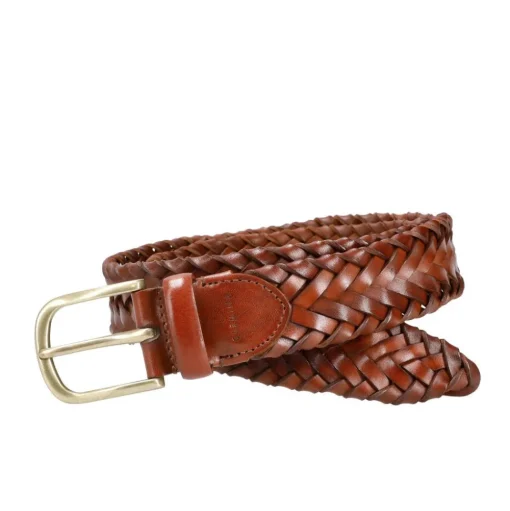 CINTURÓN DE CUERO TRENZADO