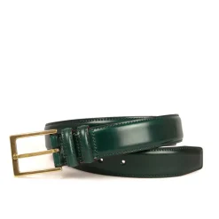 CINTURÓN PIEL HOMBRE CORDOVAN VERDE