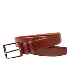 CINTURÓN PIEL HOMBRE CORDOVAN RUBÍ