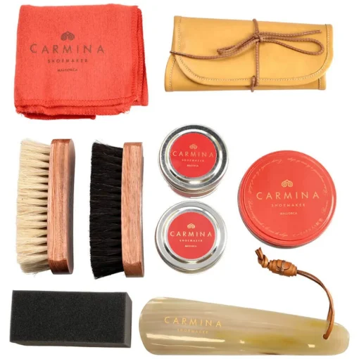 KIT DE CUIDADO DE LUJO PARA ZAPATOS DE PIEL DE BECERRO - CUERO